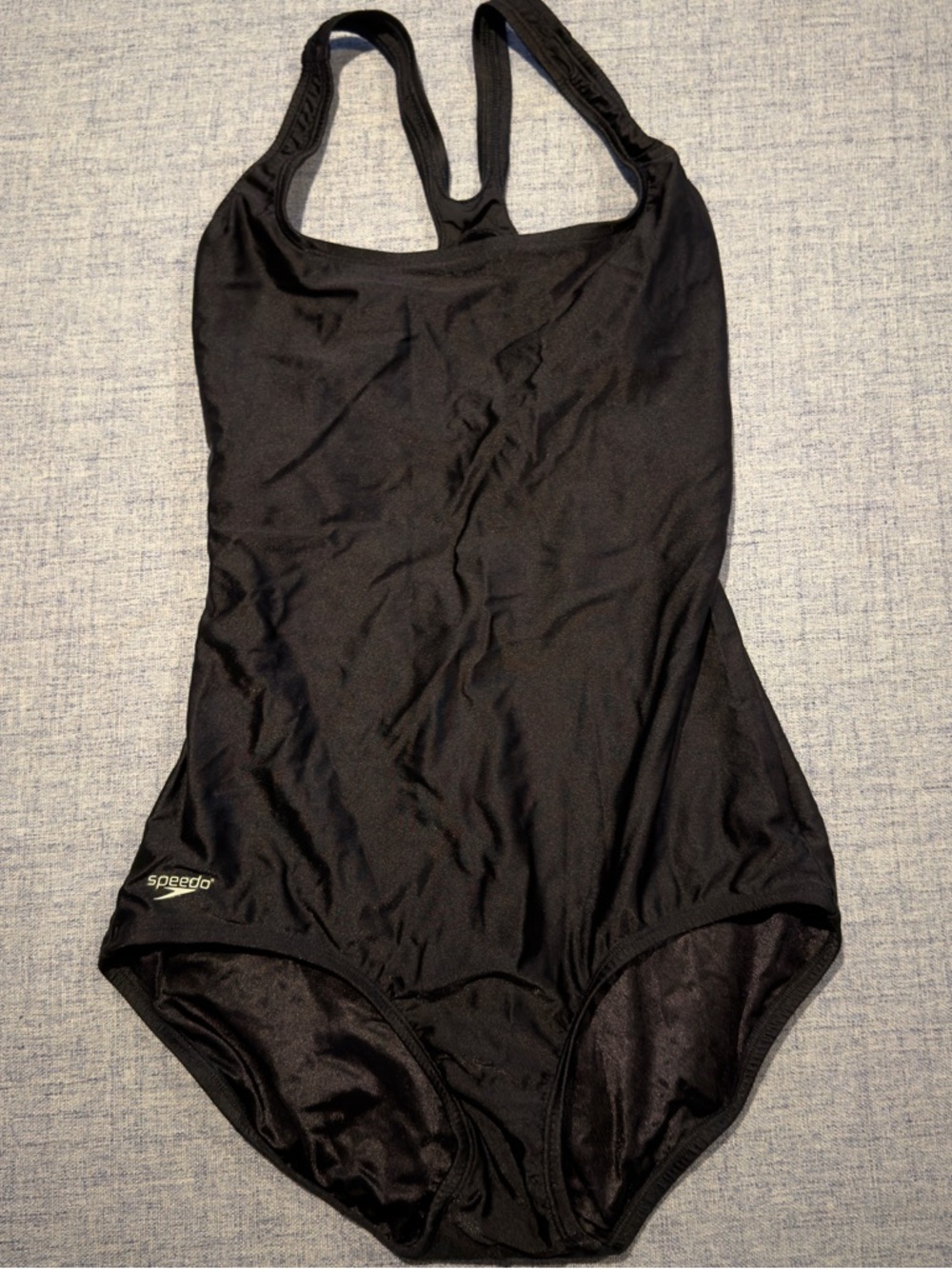 Speedo Black Women’s One-Piece Swimsuit with Racerback